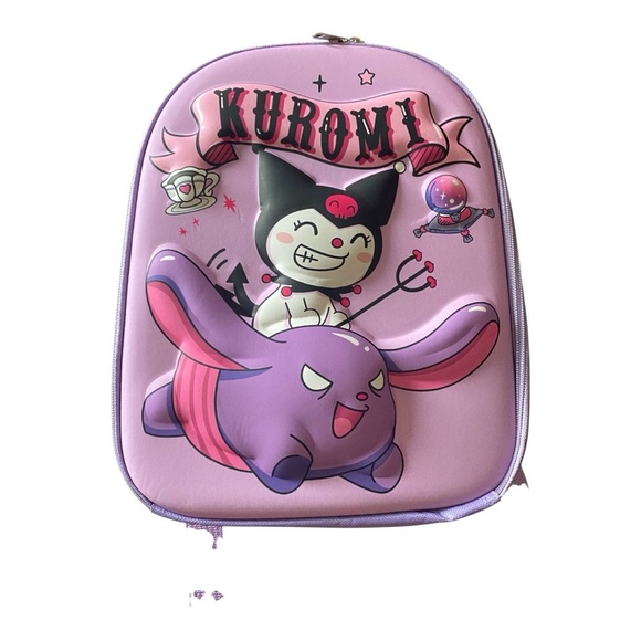 NWOT-HELLO KITTY-KUROMI SMALL BACKPACK - Picture 1 of 5